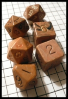 Dice : Dice - DM Collection - Unknown Manufacturer Dungeon and Dragons Set Tan 1 - Ebay 2009 and 2010